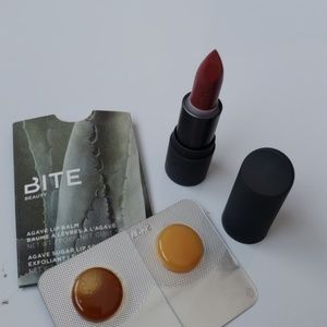 BITE LIPSTICK,MINI AND ,LIP SCRAB  AND LIP BALM